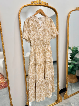 Soft Launch Floral Mid Dress