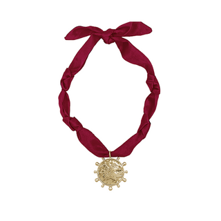 Gamecock Pendant Scarf Necklace