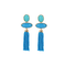 Resin Link & Tassel Earrings