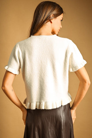 Frill Seeker Ruffle Sweater