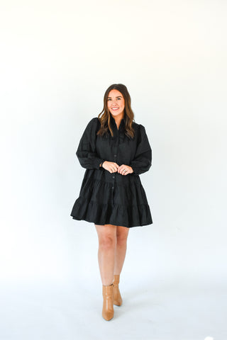 Play By Tier Button Down Dress