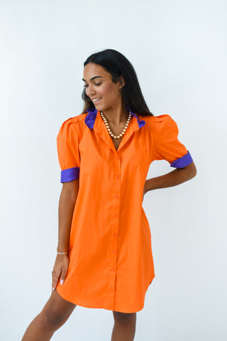 Tiger Reign Button Up Dress