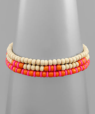 3 Wooden Beads Bracelet