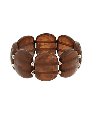 Resin Square Stretch Bracelet