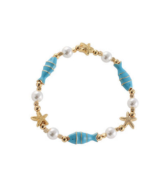 Fish & Pearl Bracelet
