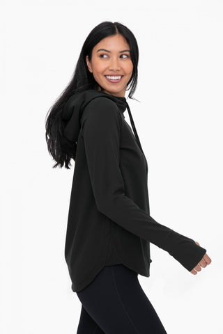 Active Hoodie Top with Thumbholes