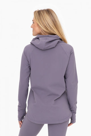 Active Hoodie Top with Thumbholes