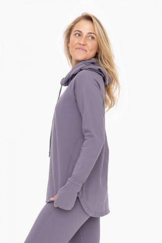 Active Hoodie Top with Thumbholes