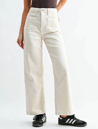 Just Black Mini Patch Wide Leg Jeans