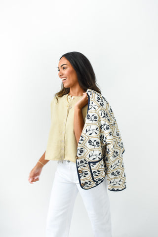 A Jacket Of All Trades Embroidered Coat