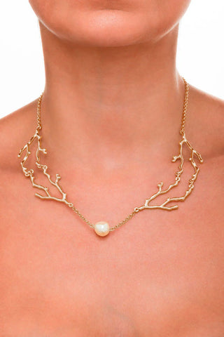 Sheila Fajl Coral Cascade Necklace