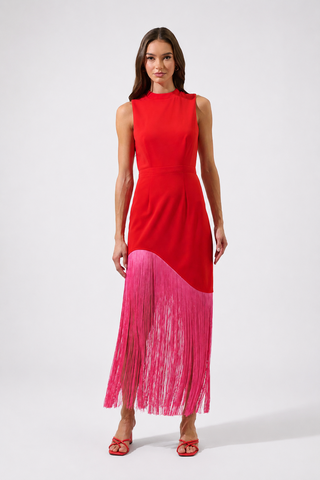 Gigi Fringe Sleeveless Maxi Dress