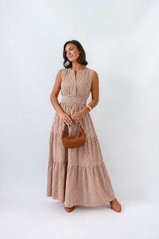 Gingham Good Time Maxi Dress