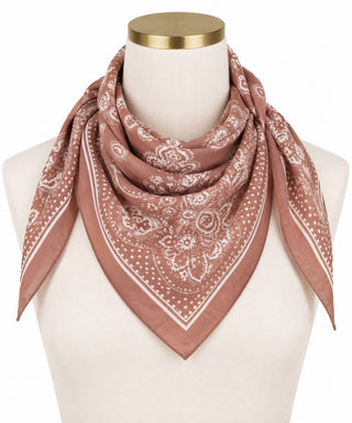 Paisley Print Bandana Scarf
