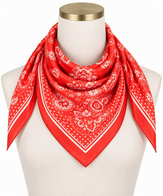 Paisley Print Bandana Scarf
