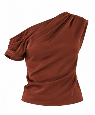 Satin the Mood Draped Top