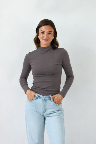 Neck Level Mock Neck Top
