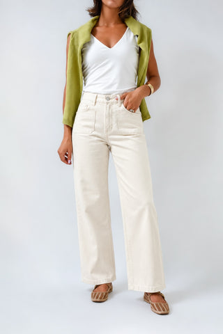 Just Black Mini Patch Wide Leg Jeans