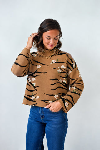 Blossom Babe Turtleneck Sweater