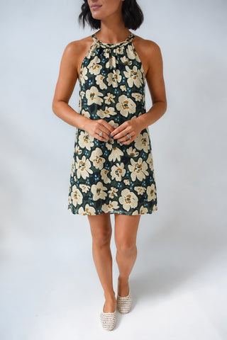 Blooming On Halter Dress