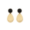 Shell and Dome Stone Earrings