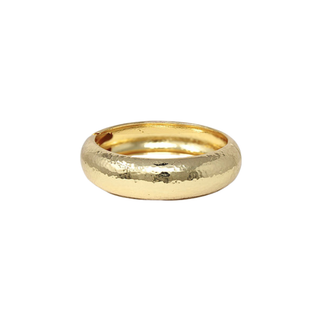 Hammered Round Bangle Bracelet