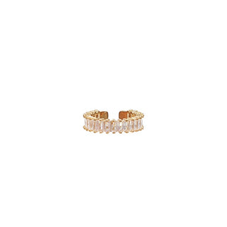 Pave Baguette Crystal Ring