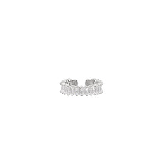 Pave Baguette Crystal Ring