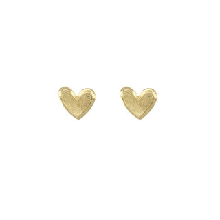 Textured Heart Earrings