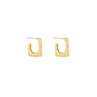 Textured Square Hoops