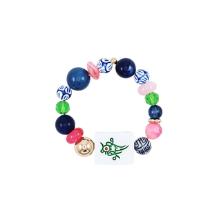 Mahjong and Ceramic Ball Bracelet