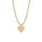 Bold Puffed Heart Cord Necklace