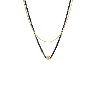Layered Color Coated Chain CCB Ball Necklace