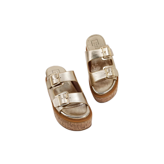 Lucinda Metallic Platform Sandals