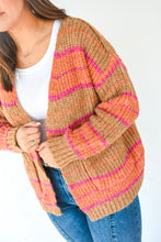 Load image into Gallery viewer, Stripe And Beautiful Sweater Cardigan
