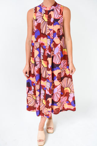 Floral Sangria Midi Dress
