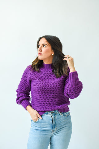 Achieve Greatness Waffle Knit Sweater