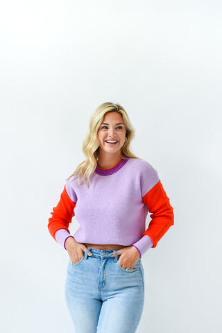 Winning Colors Contrast Sweater