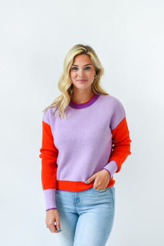 Winning Colors Contrast Sweater