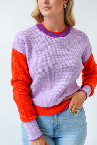 Winning Colors Contrast Sweater
