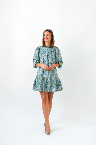 Sky Garden Floral Tiered Dress