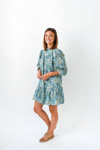 Sky Garden Floral Tiered Dress