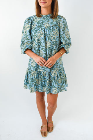 Sky Garden Floral Tiered Dress