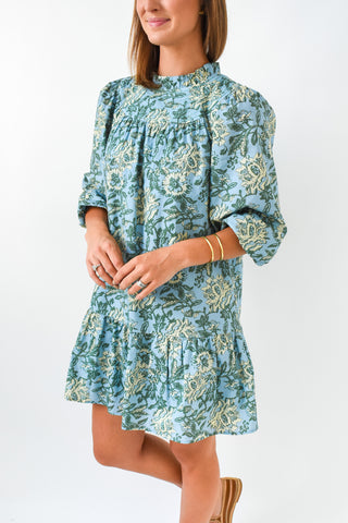Sky Garden Floral Tiered Dress