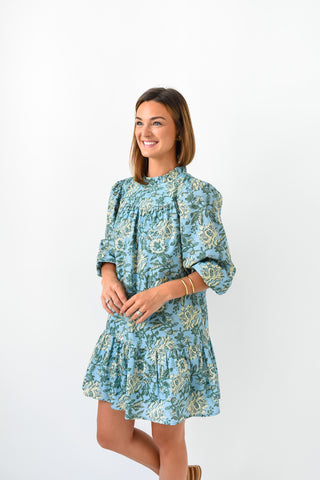 Sky Garden Floral Tiered Dress