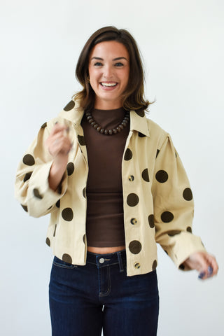 Mocha Dot Jacket