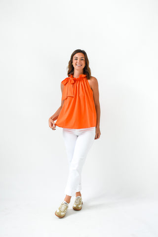 Gracefully Tied Ruffle Neck Top