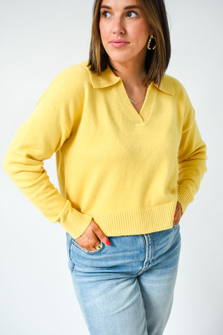 Soft Spread Collared Sweater