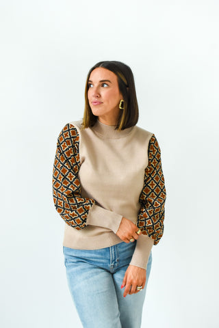 Soft Spoken Mixed Media Sweater