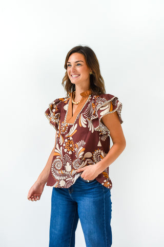 Paisley Parade Printed Top